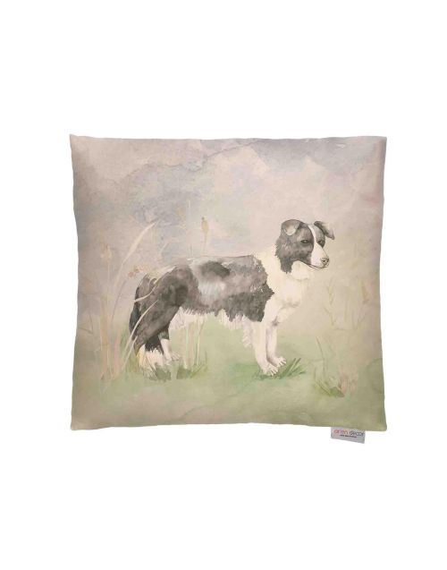 Lorient Decor Jessie the Border Collie, Filled Cushion, 43cm, Designed and made in the UK