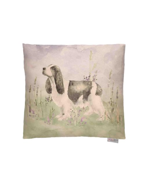 Lorient Decor NIKITA THE SPRINGER SPANIEL Filled cushion, 43cm, Designed and made in the UKK