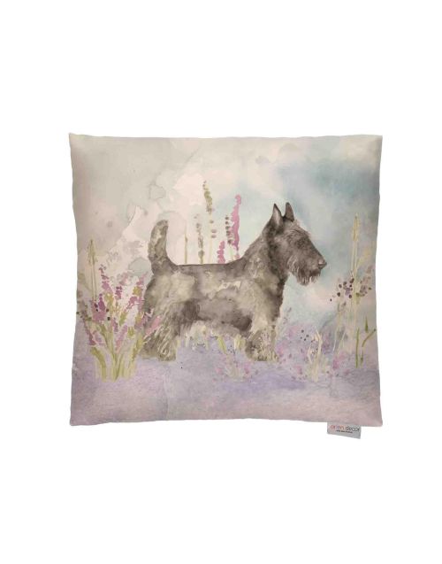 Lorient Decor SCOTT THE SCOTTIE Filled cushion, 43cm, Designed and made in the UK