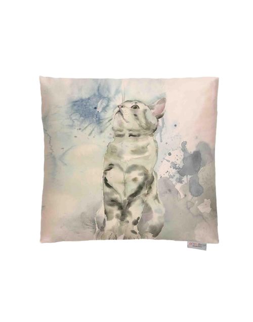 Lorient Decor TABITHA THE TABBY Filled Cushion, 43cm, Designed and made in the UK