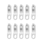 Contour Curtain Track Gliders x 10 - White | ABC Decor
