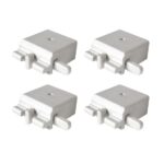 Contour Keylock Support Brackets Pack of 4 - White | ABC Decor