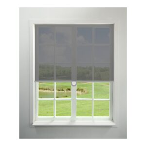 Cordless sunscreen Roller blind Charcoal in full window