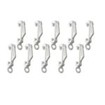 Harrison Drape Standard Drape Hook Gliders, pack of 10 - White | ABC Decor