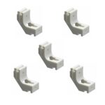 Harrison Drape Bracket, Aluminium White Drape Curtain Track Brackets  W1960X1, pack of 5 - White | ABC Decor