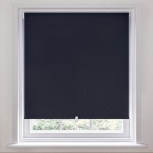 Ink Dark Blue Swish Cordless Blackout Roller Blind