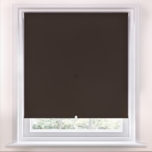 Rich Cocoa Brown Swish cordless Blackout Roller blind