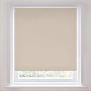 Almond Milk Swish cordless blackout roller blind, no hanging cords child and pet safe