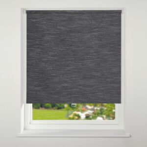 Swish Cordless Textured Roller Blind - Black