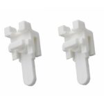 Swish Sologlyde Curtain Track End Stops, pack of 2 - White | ABC Decor