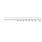 Trade Track Discreet Wall Face Fix curtain track, No Brackets required 250cm- Aluminium White | ABC Decor