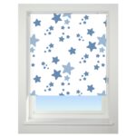 Twinkle Blue, Universal Blackout Roller Blind, Patterned, 180cm | ABC Decor