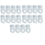 Discreet Curtain Track Gliders x 20 - White | ABC Decor