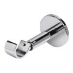 Chrome Metal Curtain pole bracket, designer fit no visible screws, and adjustable for 35mm curtain poles