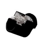 Black Metal Curtain pole bracket for fitting inside a window or door recess