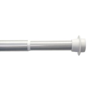 Complete extendable curtain pole that required no drilling or screws to fit, tension fit inside a window recess