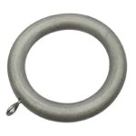 Integra Masterpiece Curtain Rings, for 50mm Curtain poles, Antique Silver, Pack of 12 | ABC Decor