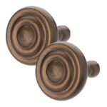 Integra Masterpiece Round Holdbacks,1 Pair, Burnished Bronze | ABC Decor