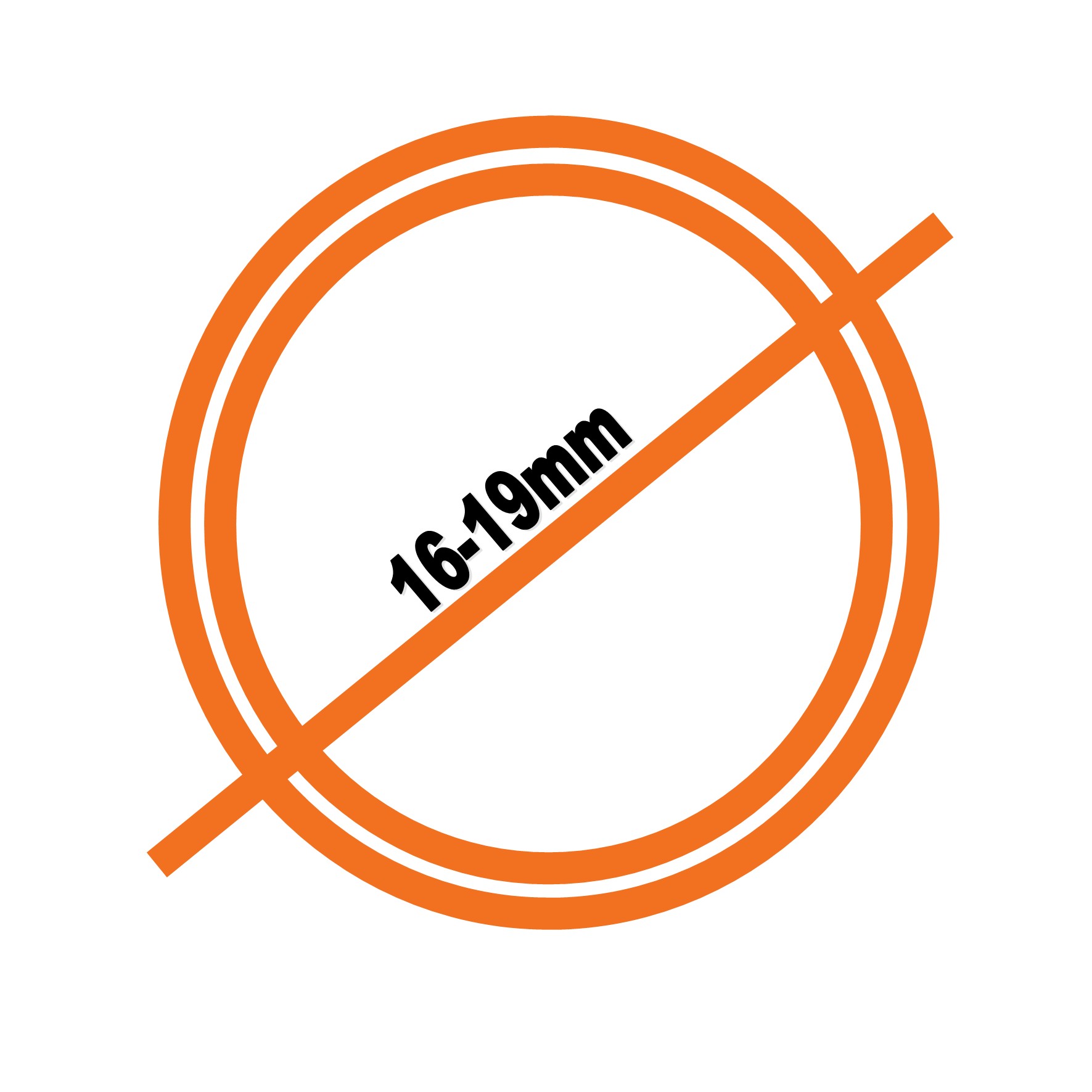 16-19mm diameter abcdecor illustration corporate orange 16-19mm diameter abcdecor illustration corporate orange