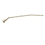 Bay Window metal curtain pole set, Antique Brass complete with bendable poles brackets and rings