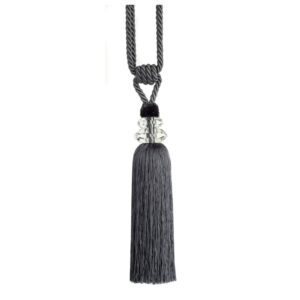Grey Swish Excelsior curtain tieback with cut glass design and full tassel