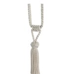 Vanilla Swish Kiera curtain tieback with twisted rope embrace and tassels
