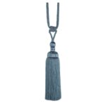 Cornflower blue Swish Marrakesh curtain tieback with exotic style tassel