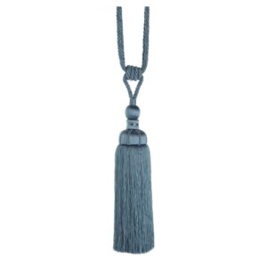 Cornflower blue Swish Marrakesh curtain tieback with exotic style tassel