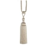 Ivory Cream Swish Marrakesh curtain tieback with exotic style tassel