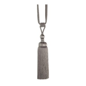 Silver Ivory Swish Marrakesh curtain tieback with exotic style tassel