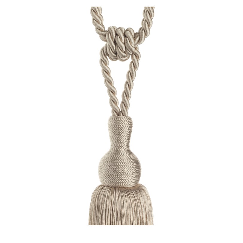 Swish Tangiers Putty cream Tieback close up Swish Tangiers Putty cream Tieback close up