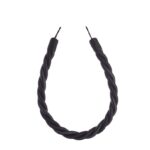 Black Swish Virage curtain tieback with twisted rope design