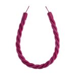 Cerise Pink Swish Virage curtain tieback with twisted rope design