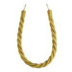 Chartreuse green Swish Virage curtain tieback with twisted rope design