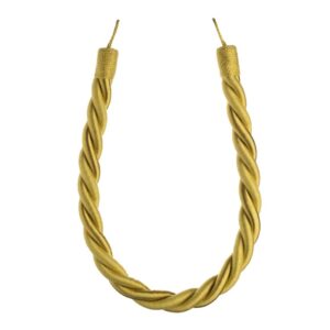 Chartreuse green Swish Virage curtain tieback with twisted rope design