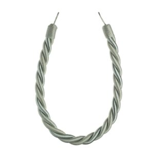 Duck Egg Blue Swish Virage curtain tieback with twisted rope design