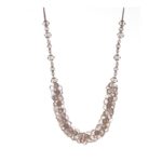 Amethyst Swish Vetrobello curtain tieback with clear acrylic faceted beads