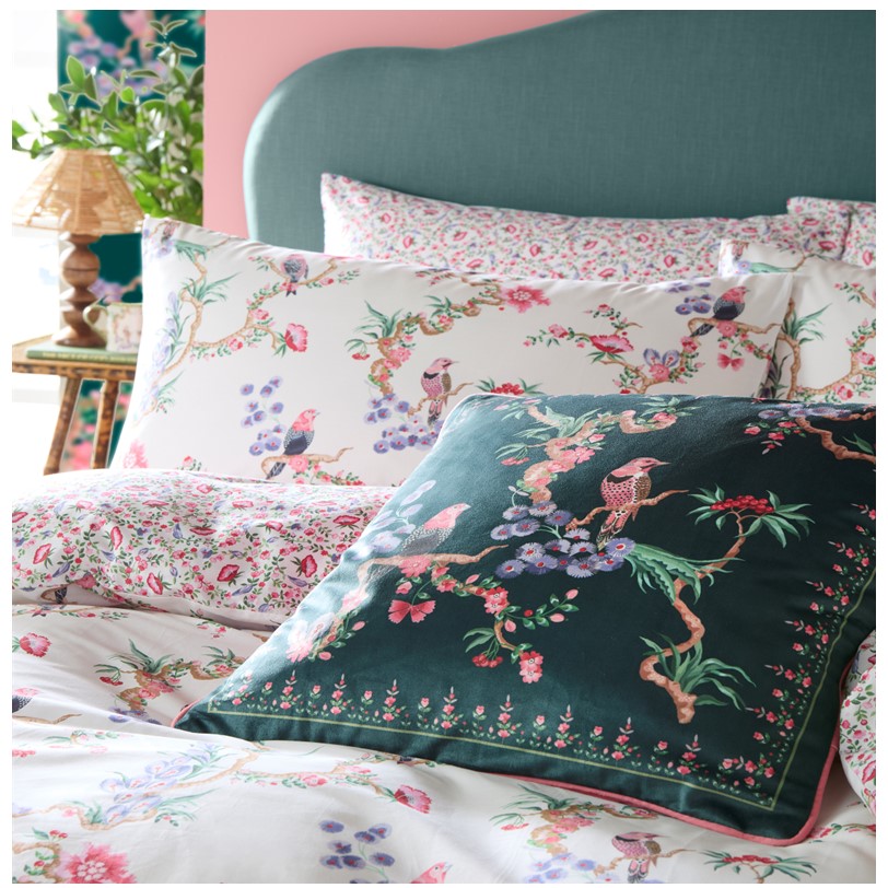Cath Kidston Bird Emerald cushion cameo Cath Kidston Bird Emerald cushion cameo