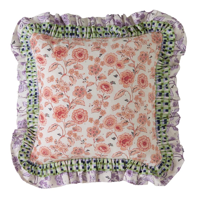 Cath Kidston Double Ruffle Multi cushion face Cath Kidston Double Ruffle Multi cushion face