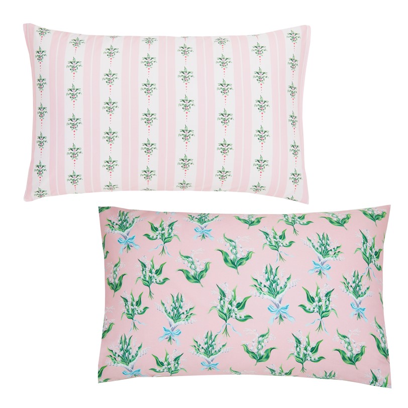 Cath Kidston Lily of the Valley Soft Pink bedset pillows Cath Kidston Lily of the Valley Soft Pink bedset pillows
