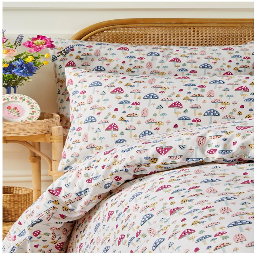 Cath Kidston Mushroom Mini Multi bedset cameo Cath Kidston Mushroom Mini Multi bedset cameo