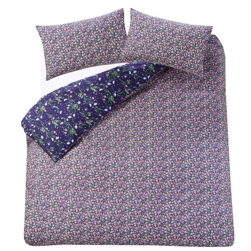 Cath Kidston Nightshade Navy bedset cut out reverse Cath Kidston Nightshade Navy bedset cut out reverse