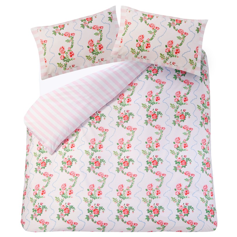 Cath Kidston Rose Flutter Pink bedset cut out Cath Kidston Rose Flutter Pink bedset cut out