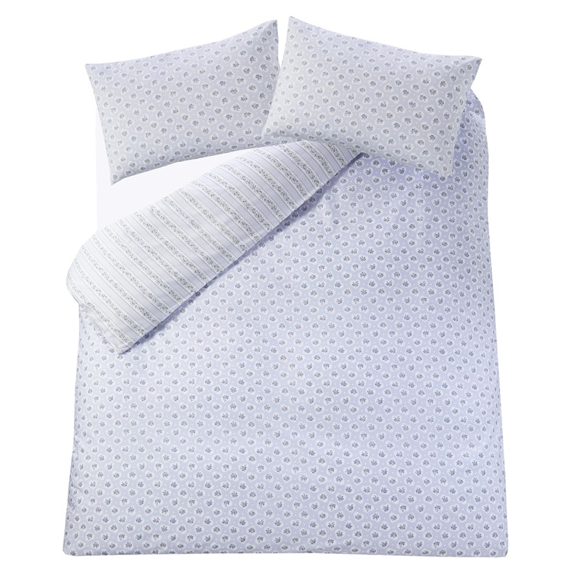 Cath Kidston Ticking Stripe Blue bedset cut out reverse Cath Kidston Ticking Stripe Blue bedset cut out reverse