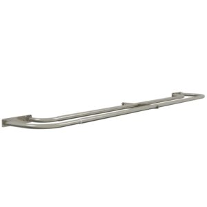 19-22mm 16-19mm Double Layer Room Darkening Pole Satin Silver complete pole