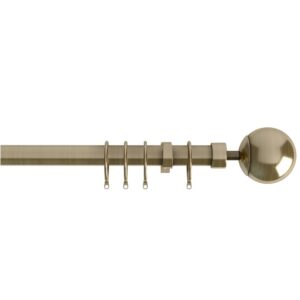 22-25mm Finesse Complete Curtain Pole Set Antique Brass