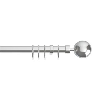 22-25mm Finesse Complete Curtain Pole Set Chrome