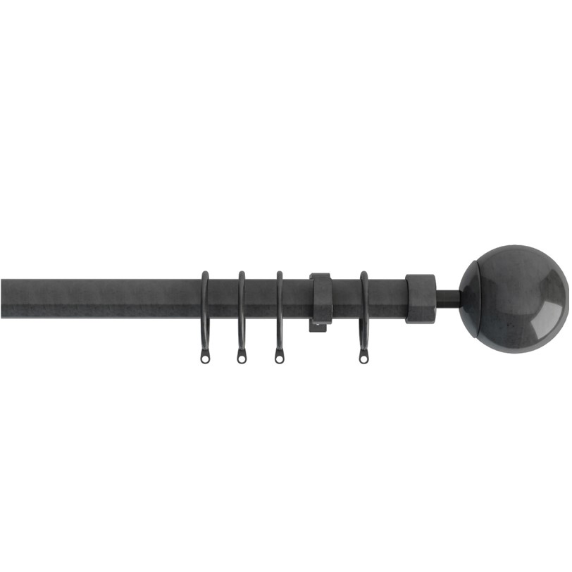 22-25mm Finesse Complete Curtain Pole Set Gunmetal 22-25mm Finesse Complete Curtain Pole Set in a Gunmetal finish. Complete pole set with accessories.