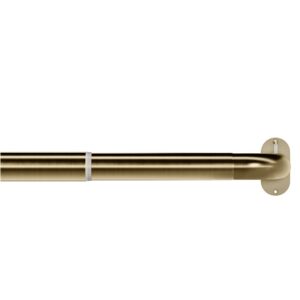25-28mm Room Darkening complete Curtain Pole set in an Antique Brass finish.