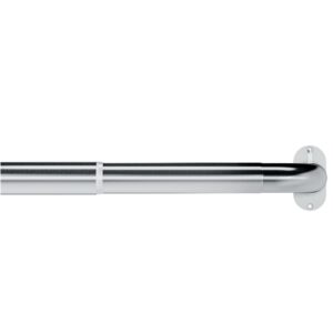 25-28mm Room Darkening extendable curtain pole set Satin Silver. Complete set comes with appropriate accessories.